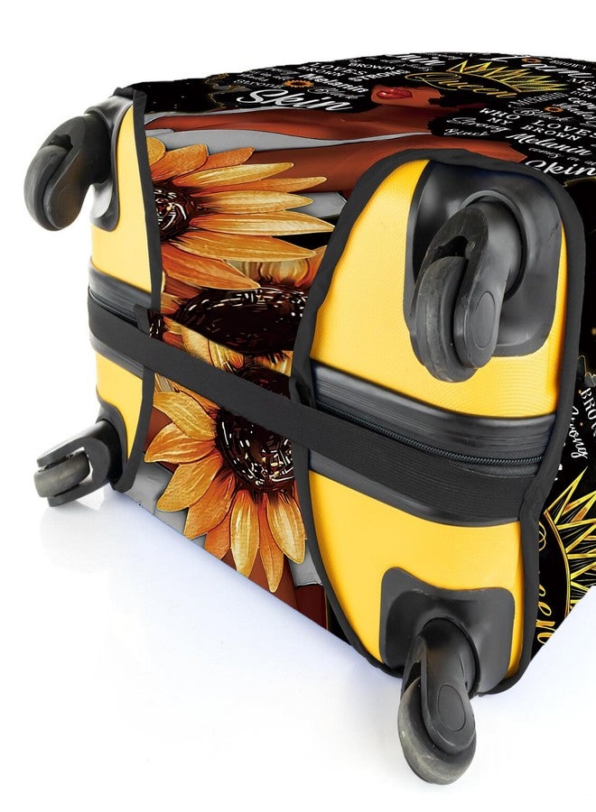 Subvise African American Queen Suitcase Cover Protector Elastic Luggage Cover Anti-scratch (Small (18-20in)) - Image 4